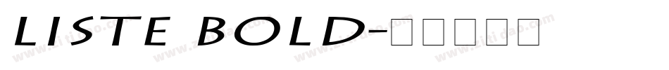 Liste Bold字体转换